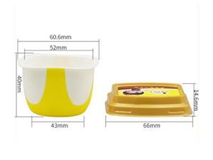 80ml IML Container with Lid, Square Two-color Cup, CX104