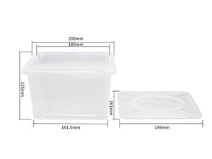 2900ml IML Plastic Box with Lid, CX116