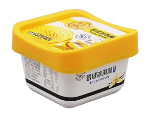 100ml IML Container with Lid & Spoon, Ice Cream Container, CX044